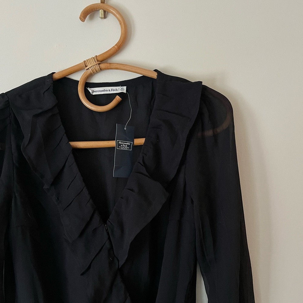 NWT Black Long Sleeve Abercrombie & Fitch Bodysuit
